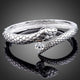Crystal Snake Design Bangle