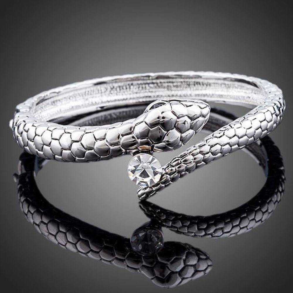 Snake Design Bangle - KHAISTA Fashion Jewellery