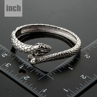 crystal snake design bangle detail view by KHAISTA
