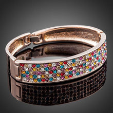 Load image into Gallery viewer, Sparkling Crystals Cuff Bangle - KHAISTA Fashion Jewellery

