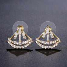 Load image into Gallery viewer, Sparkling Cubic Zircon Stud Earrings -KPE0318 - KHAISTA Fashion Jewellery
