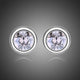 Sparkling Round Crystal Stud Earrings