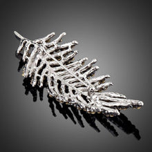 Load image into Gallery viewer, Sparkly Leaves Pin Brooch - KHAISTA Fashion Jewellery
