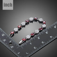 sparkling floral design bracelet detail view by KHAISTA