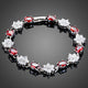 Sparkling Floral Design Bracelet