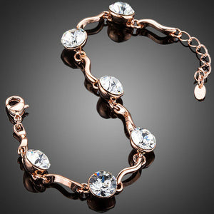 Sparky Round Crystal Bracelet - KHAISTA Fashion Jewellery