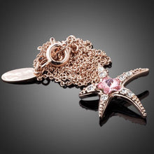Load image into Gallery viewer, Starfish Crystal Necklace - KHAISTA Fashion Jewellery
