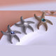 Crystal Starfish Brooch Pin