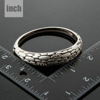 stone wall design crystal bangle detail view by KHAISTA