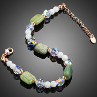 Close up detail of KHAISTA summer breeze crystal bracelet