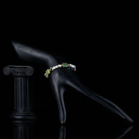 Side angle view of KHAISTA summer breeze crystal bracelet