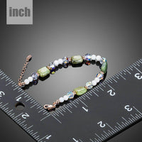 summer breeze crystal bracelet detail view by KHAISTA