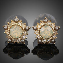 Load image into Gallery viewer, Sunflower Design Stud Earrings - KHAISTA Fashion Jewellery
