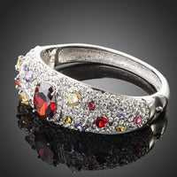 Close up detail of KHAISTA supreme party crystal bangle