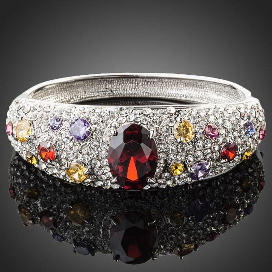 KHAISTA supreme party crystal bangle on white background