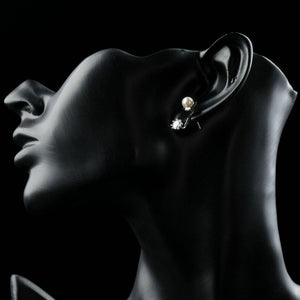 Synthetic Pearl Stud Earrings - KHAISTA Fashion Jewellery