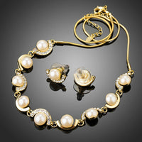 Close-up of pearl stones on Khaista charm set