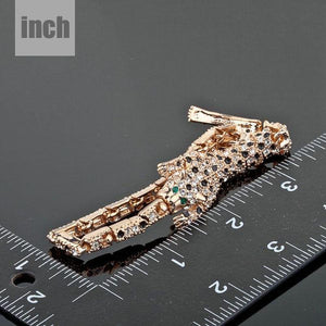 Tiger Bite Design Crystal Bracelet - KHAISTA Fashion Jewellery