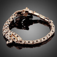 Load image into Gallery viewer, Tiger Bite Design Crystal Bracelet - KHAISTA Fashion Jewellery
