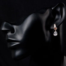 Load image into Gallery viewer, Transparent Cubic Zirconia Raindrop Earrings - KHAISTA Fashion Jewellery
