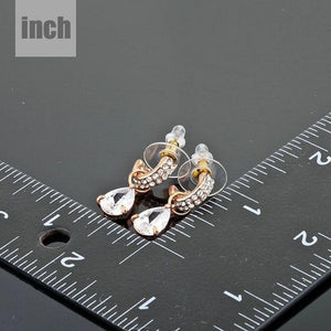 Transparent Cubic Zirconia Raindrop Earrings - KHAISTA Fashion Jewellery