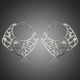 Transparent Stellux Austrian Crystal Hoop Earrings