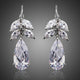 Tree Design Cubic Zirconia Drop Earrings