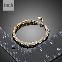 Load image into Gallery viewer, Two Rows Micro CZ Stones With Beads Bracelet - KHAISTA Fashion Jewellery
