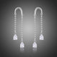 U-Shape Pear Cut Crystal Earrings
