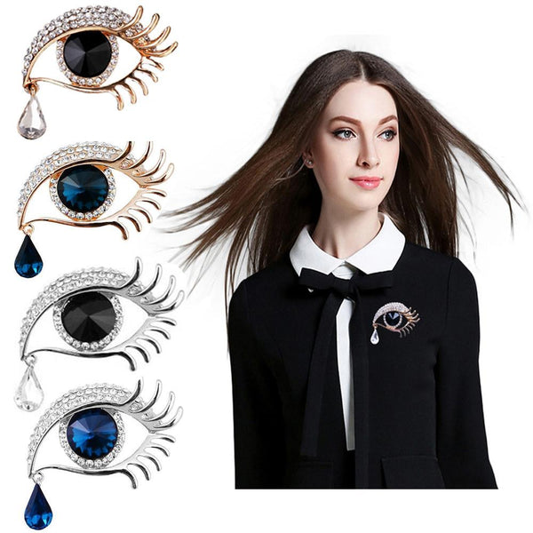 Khaista Vintage Tear Brooch on white background