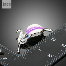 Load image into Gallery viewer, Violet Leaf Design Brooch Pin - KHAISTA Fashion Jewellery
