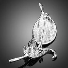 Load image into Gallery viewer, Violet Leaf Design Brooch Pin - KHAISTA Fashion Jewellery
