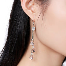 Load image into Gallery viewer, Water Drop Crystal Dangling Earrings -KPE0345 - KHAISTA Fashion Jewellery
