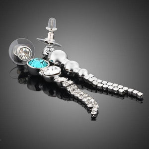 Water Drop Cubic Zirconia Drop Earrings -KPE0006 - KHAISTA Fashion Jewellery