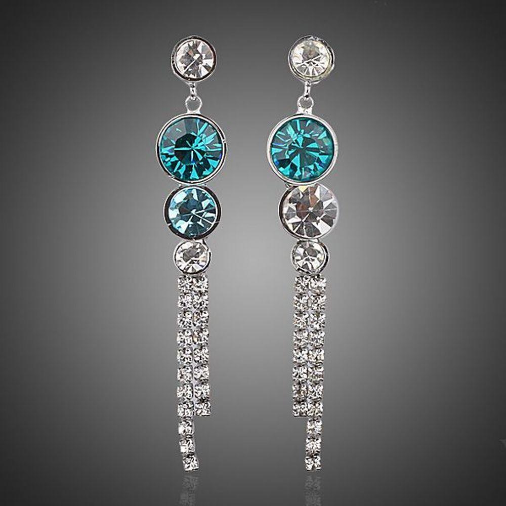 Water Drop Cubic Zirconia Drop Earrings -KPE0006 - KHAISTA Fashion Jewellery