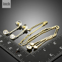 Waterdrop drop earring detail by Khaista