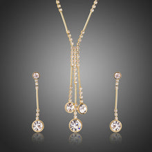 Load image into Gallery viewer, Water Drop Necklace Drop Earrings Party Jewelry Set - KHAISTA Fashion Jewellery
