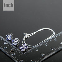 Floral stud detail on KHAISTA purple Stellux set