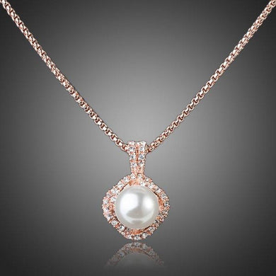 White Pearl Pendant Necklace - KHAISTA Fashion Jewellery