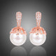 White Pearl Stud Earrings