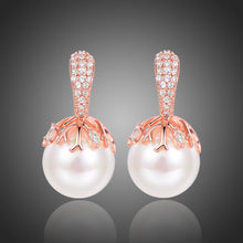 Load image into Gallery viewer, White Pearl Stud Earrings -KPE0359 - KHAISTA Fashion Jewellery

