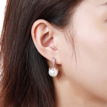Load image into Gallery viewer, White Pearl Stud Earrings -KPE0359 - KHAISTA Fashion Jewellery
