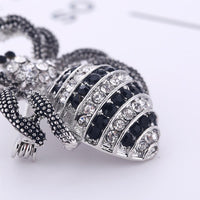 Spider detail on Khaista crystal wolf spider brooch