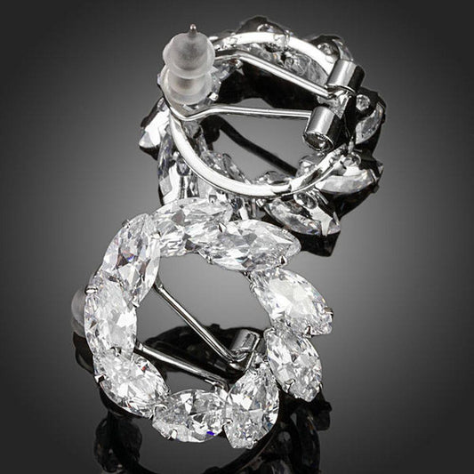 khaista wreath design stud earrings mje0116 image 1