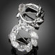 Wreath Design Crystal Stud Earrings