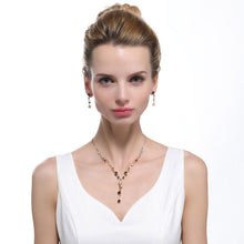 Load image into Gallery viewer, Y Shape Design Necklaces Bridal Jewelry Set - KHAISTA Fashion Jewellery
